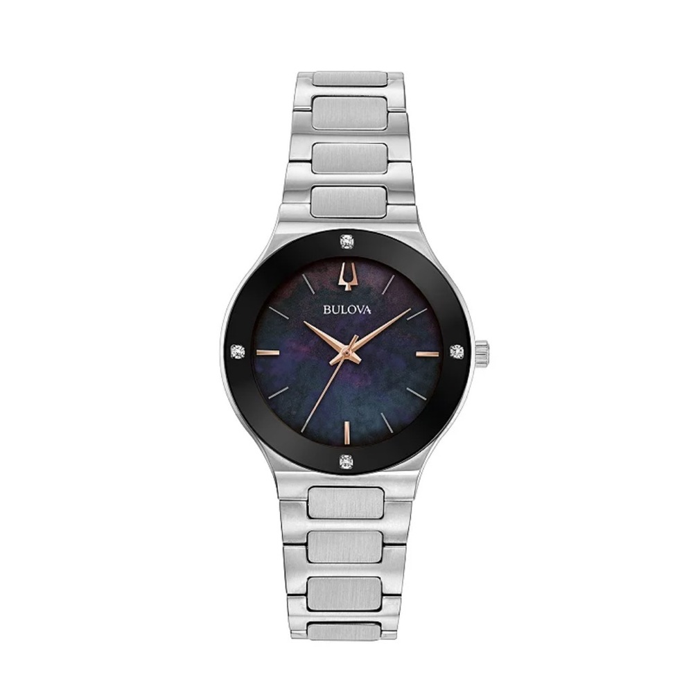 Bulova Women's Stainless Steel Diamond Watch - 96R231